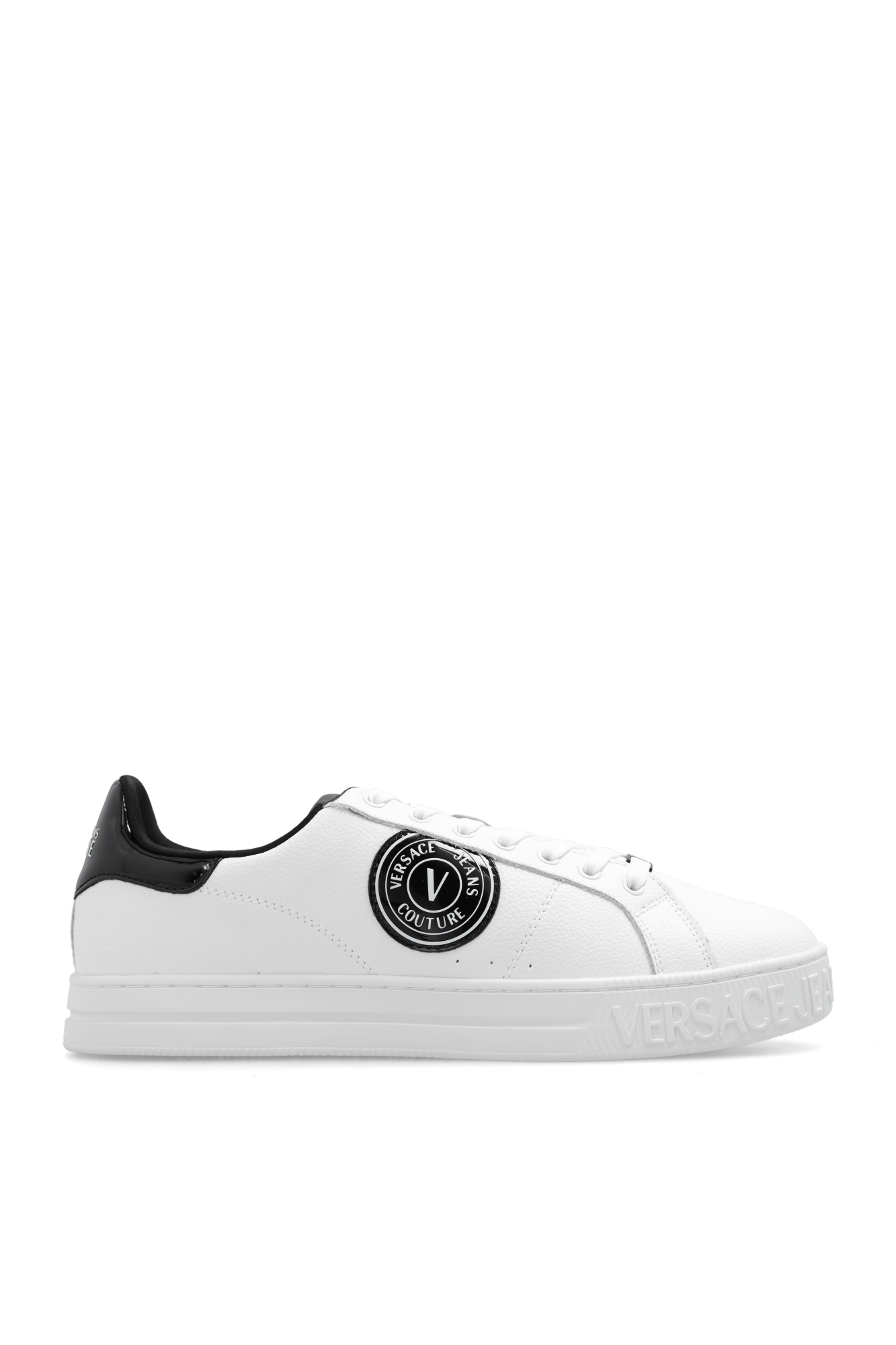 White Sneakers with logo Versace Jeans Couture